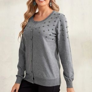 SHEIN Beaded Cardigan